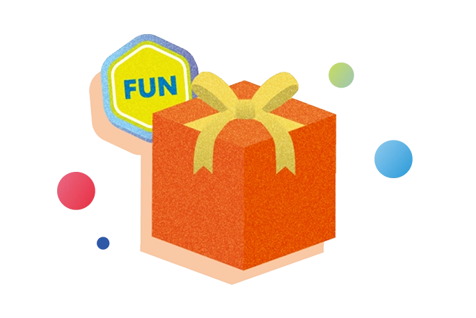 FUNが貯まる、プレゼントと交換できる
