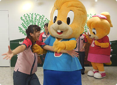 ドンチャックとララちゃんが遊びに来てくれたよ 屋内型キッズ施設 Asobono 東京ドームシティ