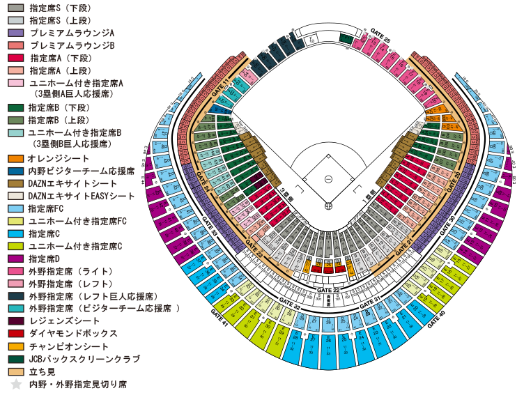 3枚連番席価格一塁側ジャイアンツ応援席 特典付き指定席C応援フラッグ