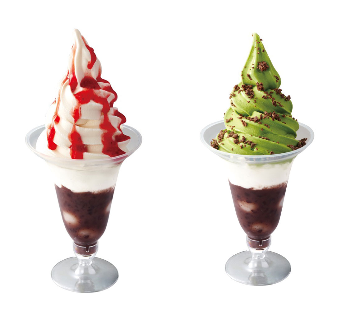 東京ドーム限定「いちご白玉パフェ／抹茶白玉パフェ」
