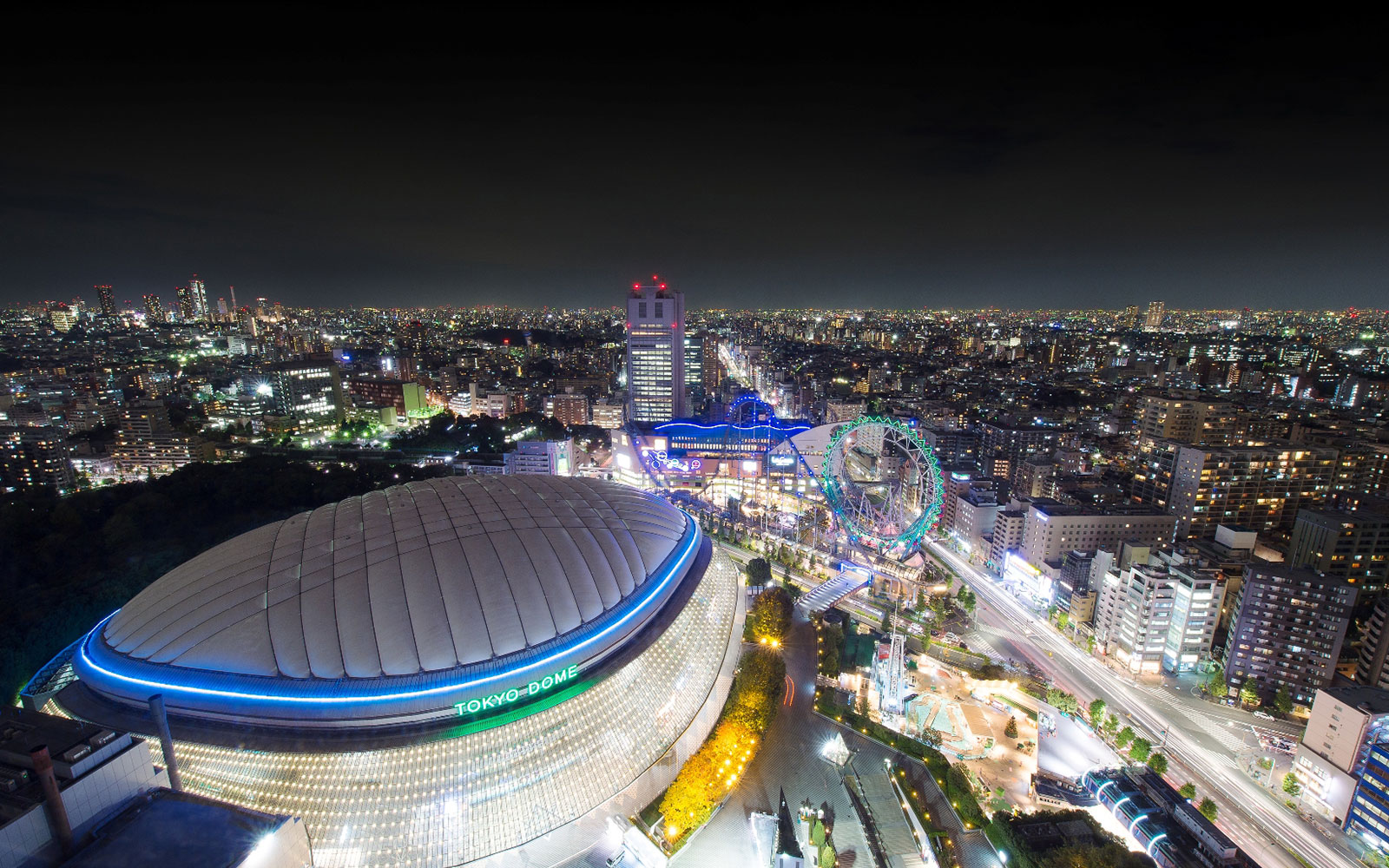 東京ドームシティは夜景も見どころ