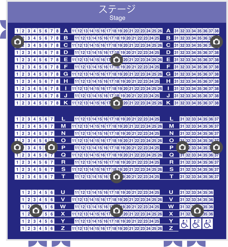 座席案内 シアターｇロッソ 東京ドームシティ